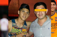 El seleccionado nacional Alan Pulido fue privado de su libertad en Ciudad Victoria. Esta fotograf�a fue tomada minutos antes de que sufriera el atentado a su libertad