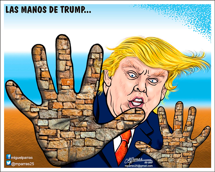 Las manos de Trump...