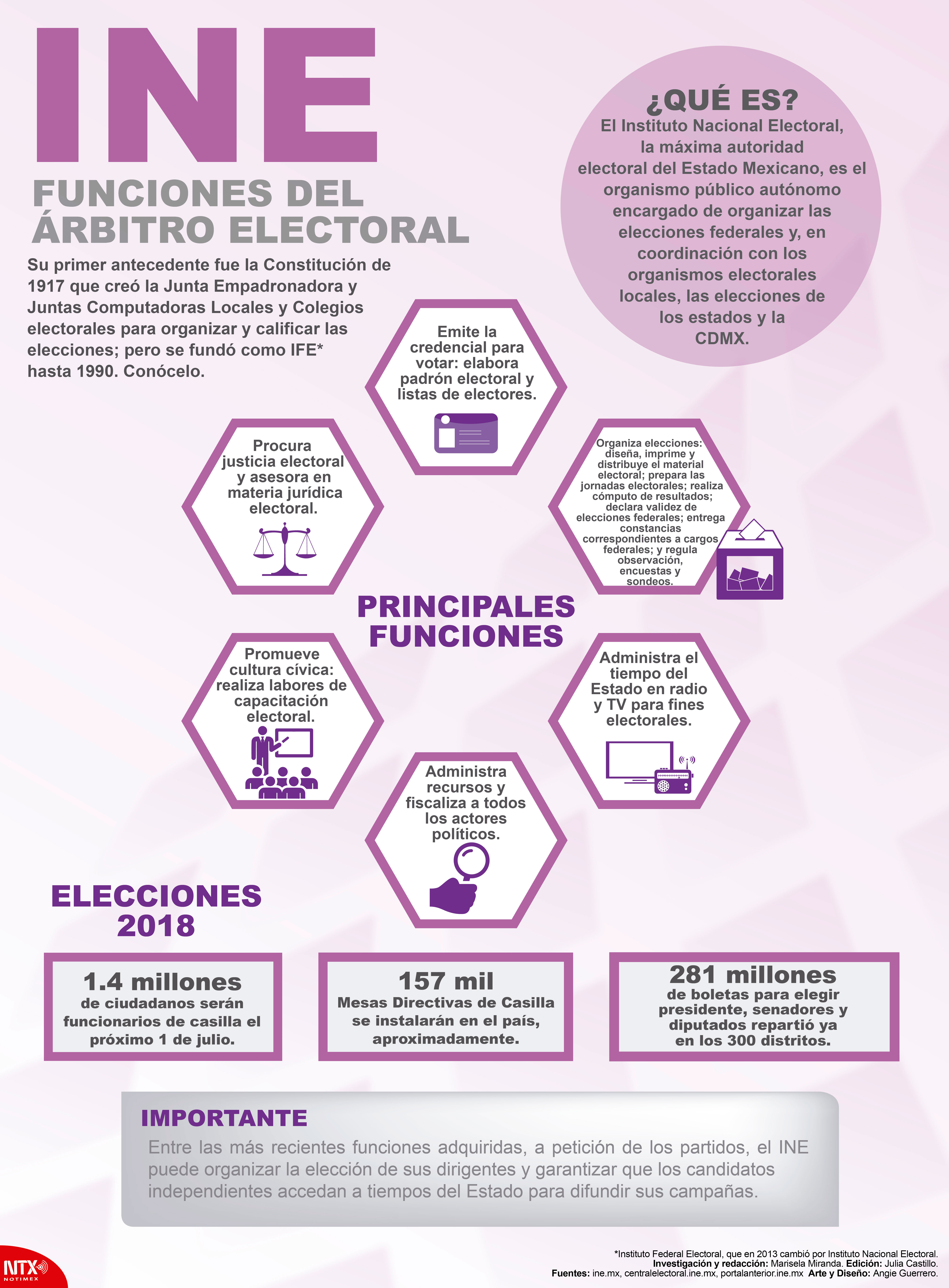 INE funciones del rbitro electoral 