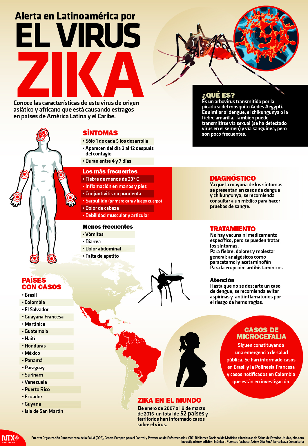 Alerta en Latinoamrica por virus del Zika