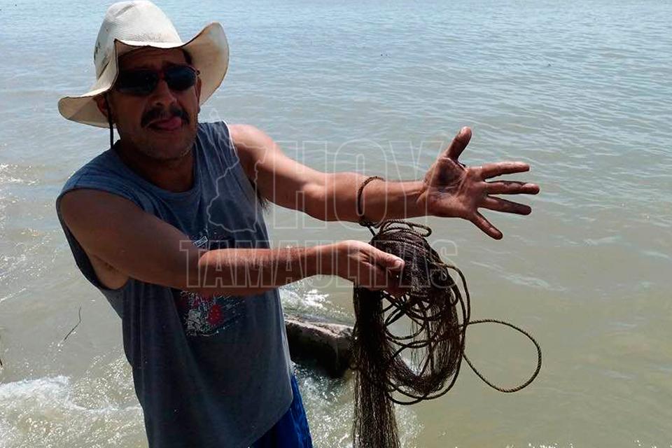 Se registra derrame de chapopote en el río Pánuco - Hoy Tamaulipas