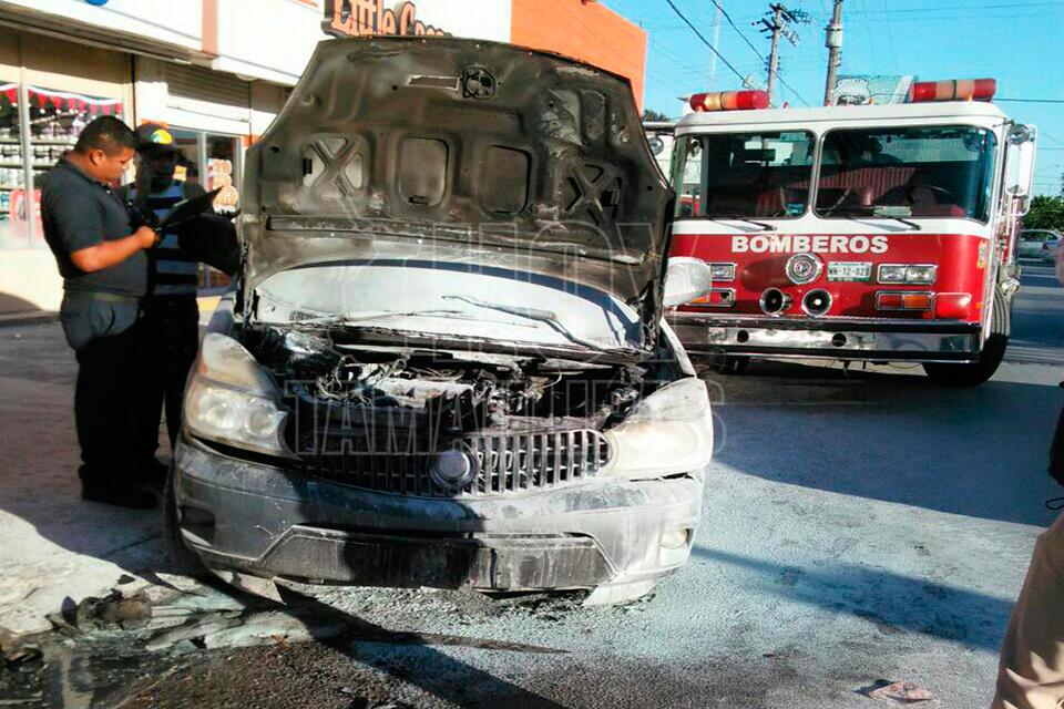 En Matamoros conductor provoca que se queme camioneta - Hoy Tamaulipas
