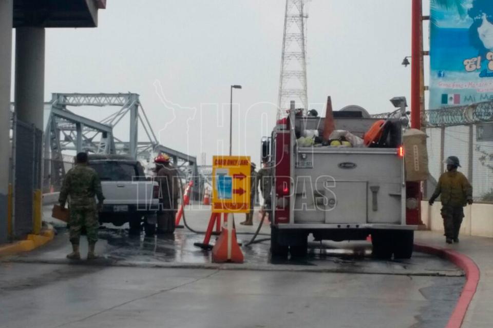 Cierran Puente Internacional de Matamoros por incendio de ... - Hoy Tamaulipas