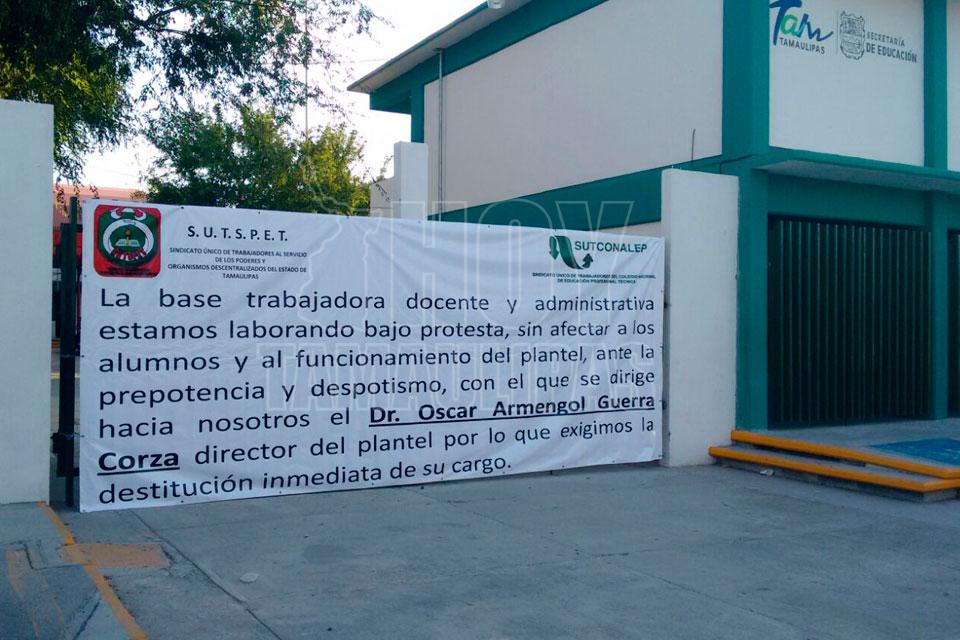 Piden destitución del director del Conalep en Reynosa - Hoy Tamaulipas