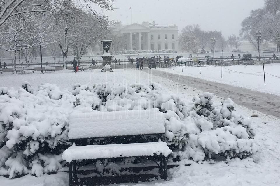 En plena primavera, tormenta de nieve en EUA