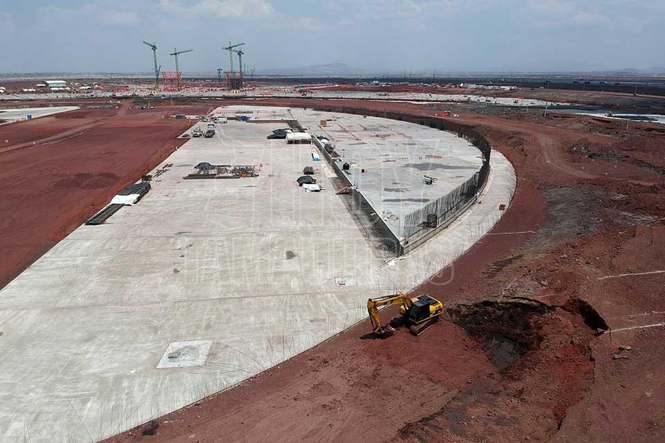 Avanza construccin de Nuevo Aeropuerto Internacional de Mxico