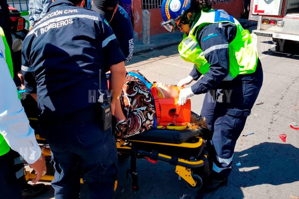 Hoy Tamaulipas - Choque en Nuevo Laredo deja una lesionada