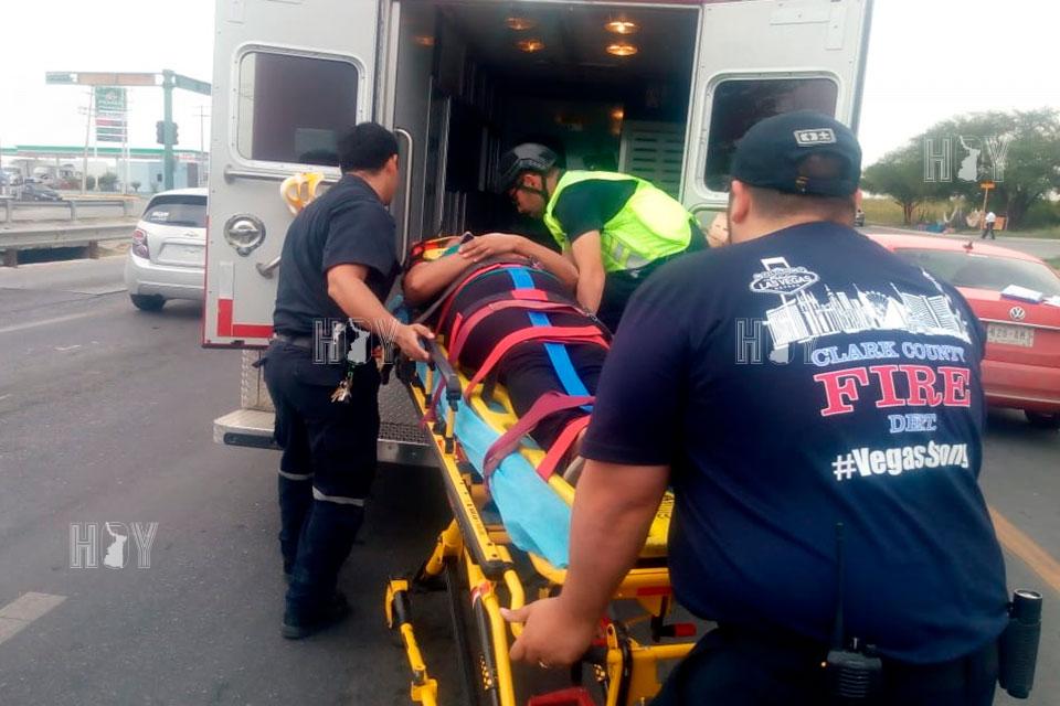 Hoy Tamaulipas - Choque por alcance en Nuevo Laredo deja una lesionada