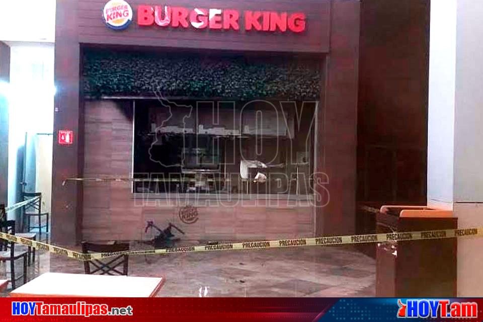 Hoy Tamaulipas Se incendia un Burger King en Nuevo Laredo