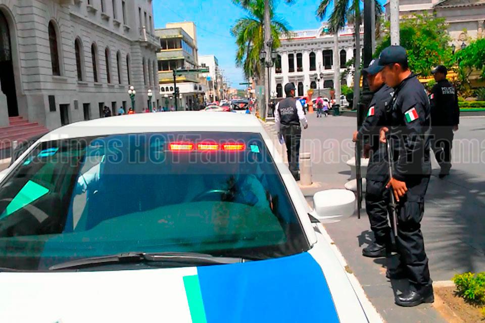 Hoy Tamaulipas Refuerza Policia Estatal seguridad en el Centro
