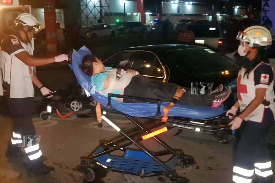 Hoy Tamaulipas - Choque de crucero deja una mujer lesionada en Victoria