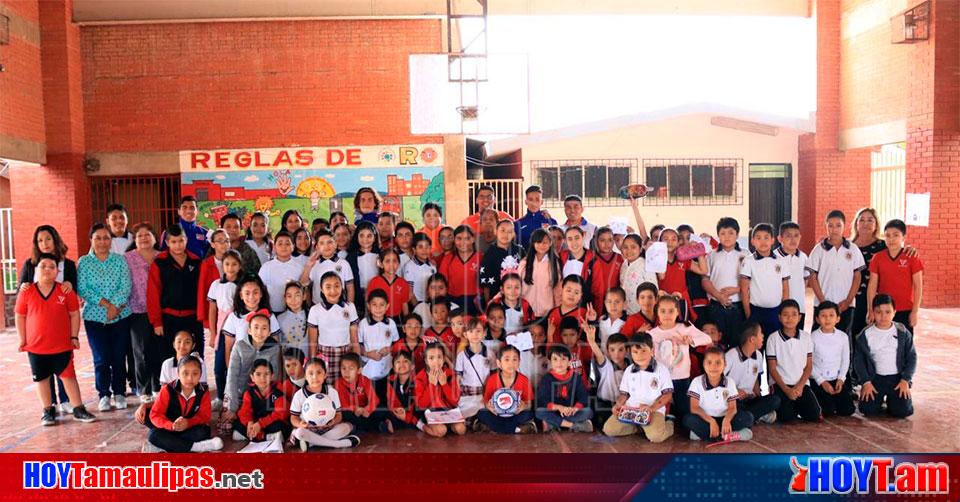 Hoy Tamaulipas - Correcaminos visita instalaciones de la Escuela Primaria Club  de Leones