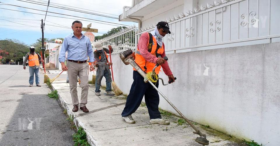 Hoy Tamaulipas - Intensifica Chucho Nader acciones de limpieza en todos ...
