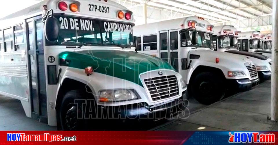 Hoy Tamaulipas Solo 100 camiones urbanos operaran en Nuevo Laredo