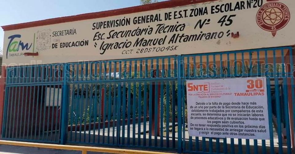 Hoy Tamaulipas - Tamaulipas Exigen maestros de secundarias tecnicas de