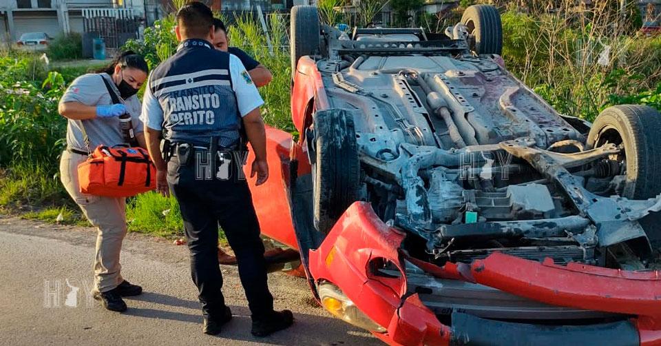 Hoy Tamaulipas - Volcadura en Tamaulipas Se vuelca amanecido y ebrio ...