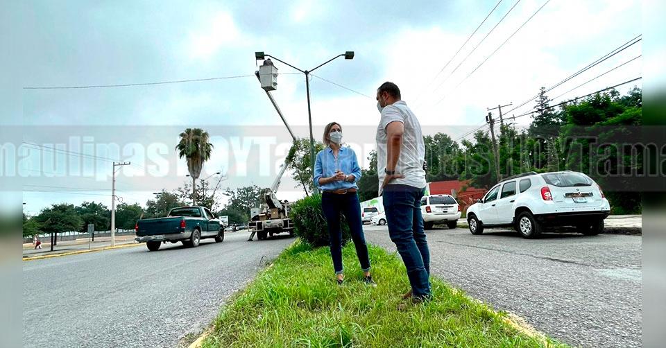 Hoy Tamaulipas - Tamaulipas En Ciudad Victoria Instalan 370 luminarias en la Calzada Tamatn - Vimarsana News