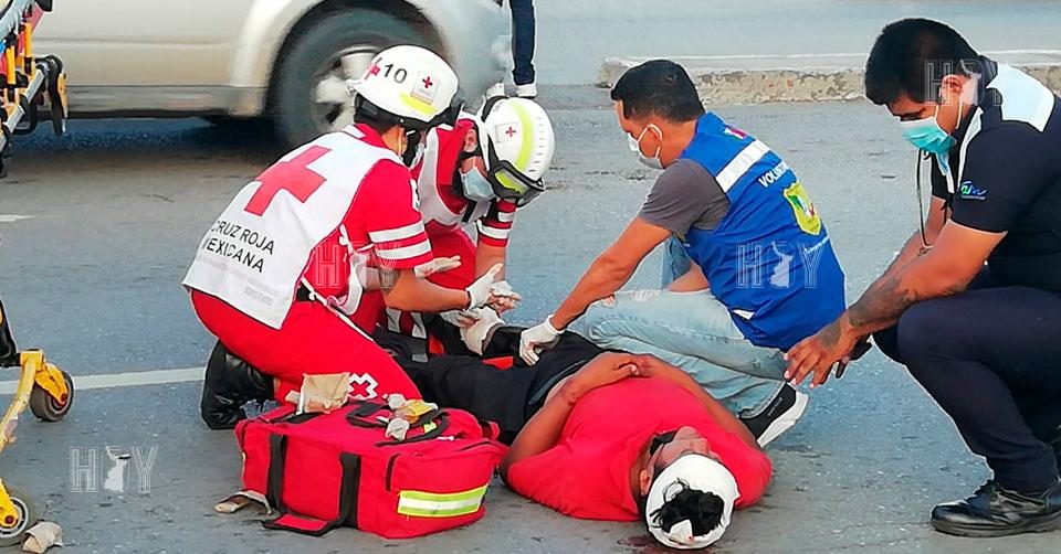 Hoy Tamaulipas - Tamaulipas Peatn en aparente estado de ebriedad fue atropellado por un taxi en Tampico - Vimarsana News