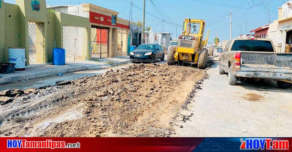 Hoy Tamaulipas Tamaulipas Inician repavimentaciones de concreto en la colonia El Progreso de
