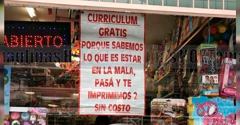 Hoy Tamaulipas - Internacional Currculum gratis papelera se hace viral por ayudar a quienes estn desempleados - Vimarsana News