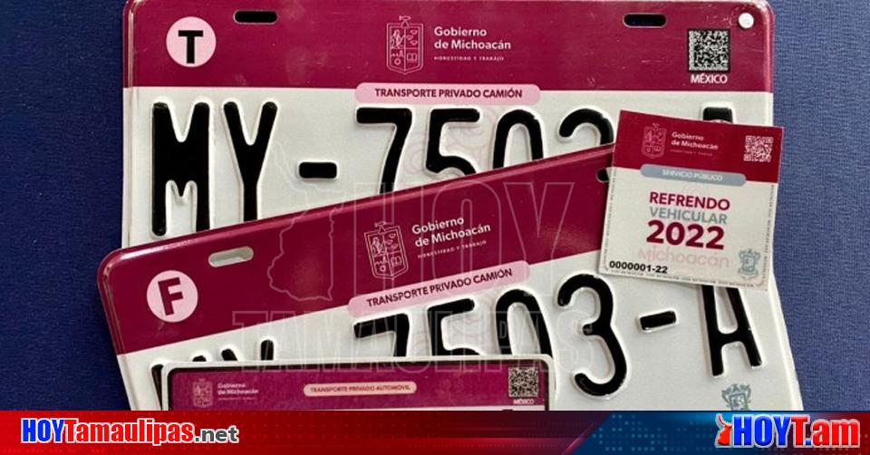 Hoy Tamaulipas Cambio de placas en Michoacan Inicia cambio de placas