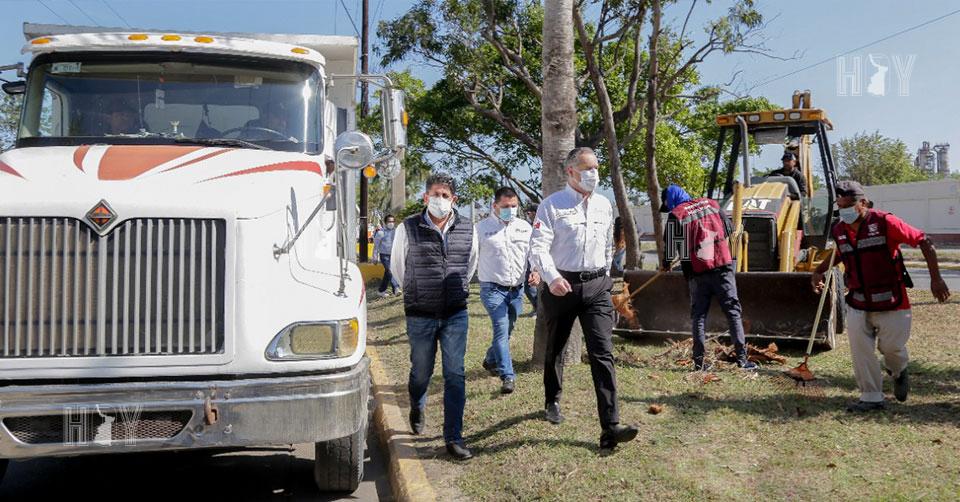 Hoy Tamaulipas - Tamaulipas Refuerzan trabajos de limpieza en Ciudad Madero