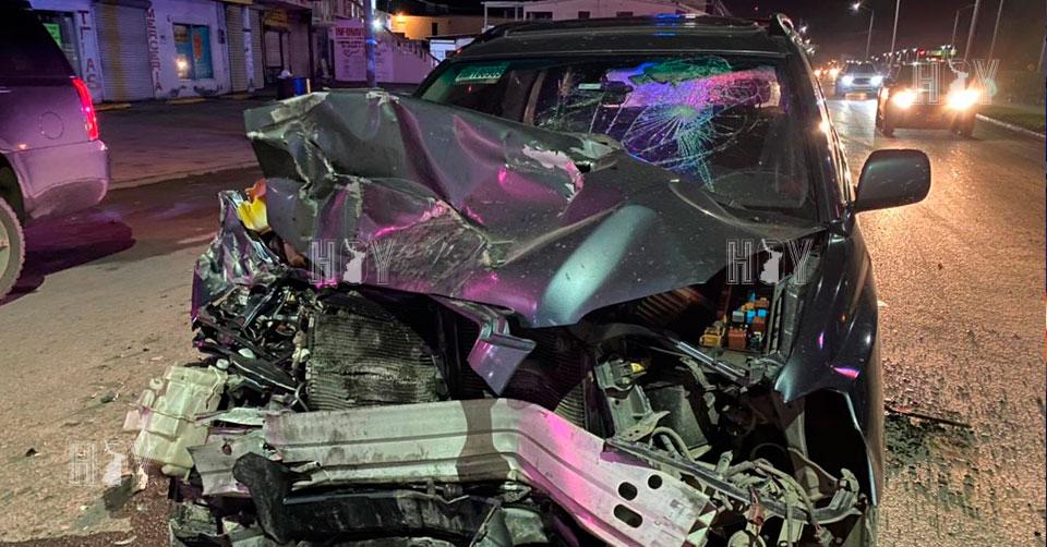 Hoy Tamaulipas - Choque en Tamaulipas Ebrio destruyo su camioneta al ...