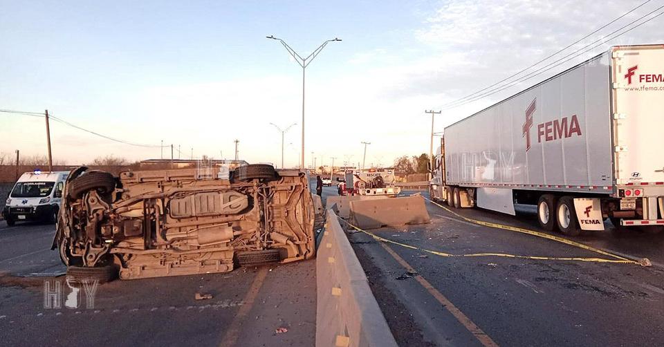 Hoy Tamaulipas - Accidente en Tamaulipas Choque con volcadura deja solo ...