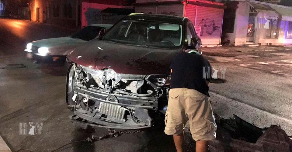 Hoy Tamaulipas - Choque en Tamaulipas Conductor provoco fuerte choque ...