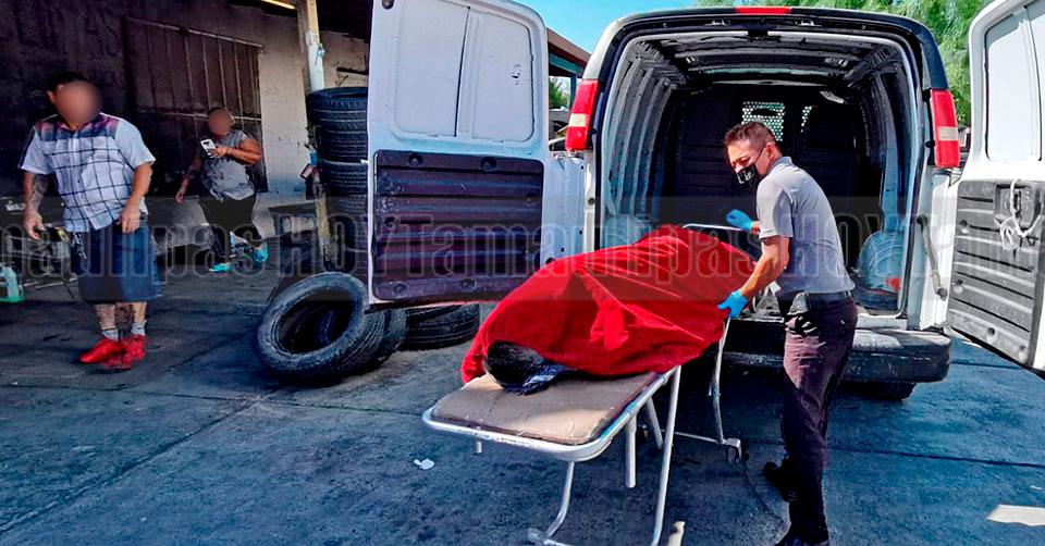 Hallan muerto a hombre en vulcanizadora de Nuevo Laredo