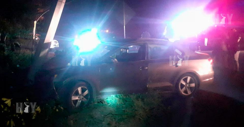 Hoy Tamaulipas - Accidentes en Tamaulipas Se estrello contra poste de ...