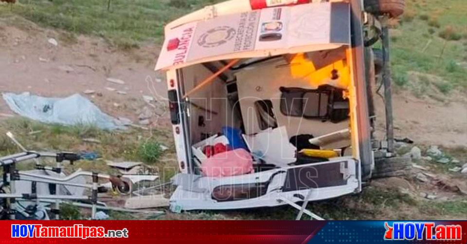 Hoy Tamaulipas Accidente La Paz Choque de ambulancia en BCS deja dos muertos