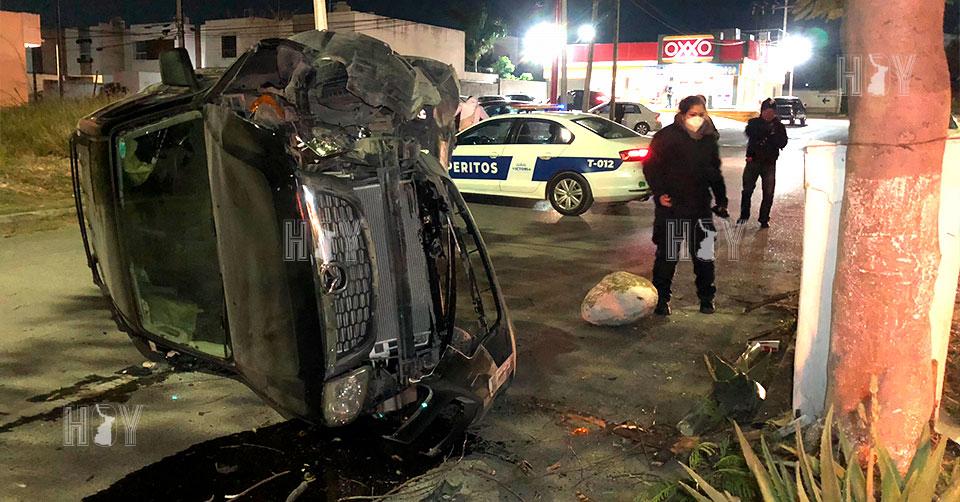 Hoy Tamaulipas - Accidente en Tamaulipas Ebrio conductor se