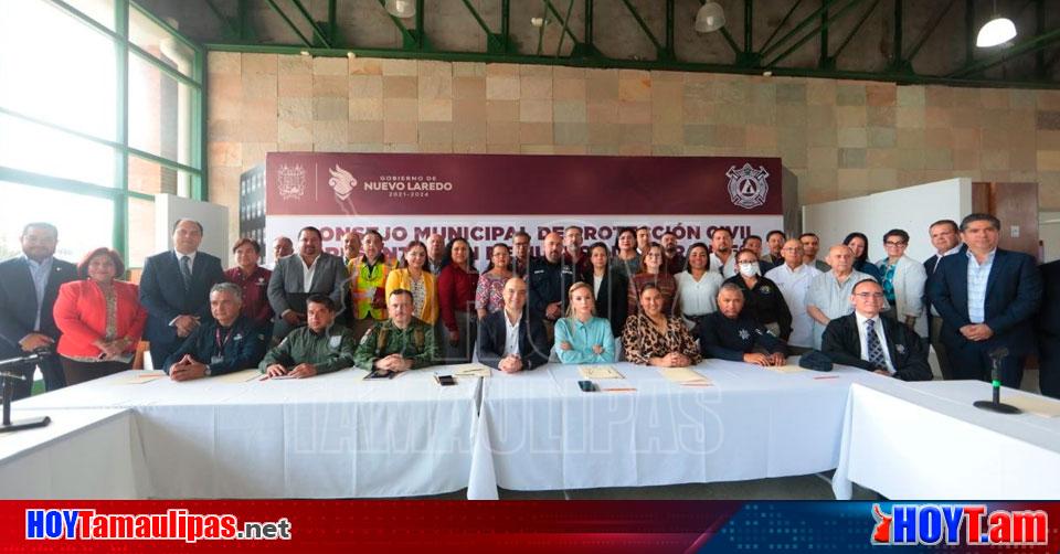 Hoy Tamaulipas – Tamaulipas Integrantes del concejo municipal de PC en Nuevo Laredo realizan protesta