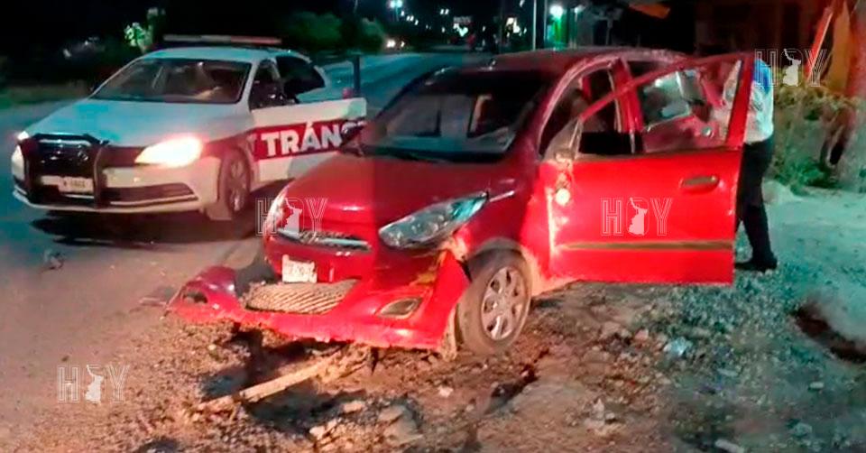 Hoy Tamaulipas - Accidente en Tamaulipas Ebrio volco su auto y lo dejo ...