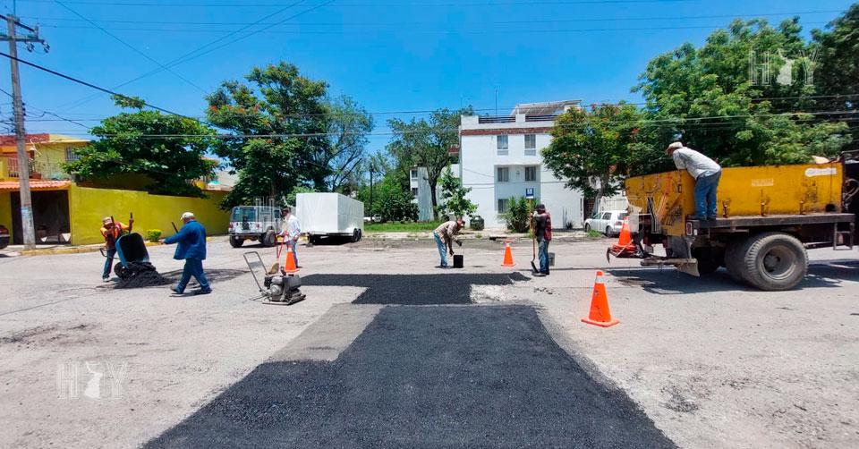 Hoy Tamaulipas - Tamaulipas Avanza programa de bacheo en Ciudad Victoria