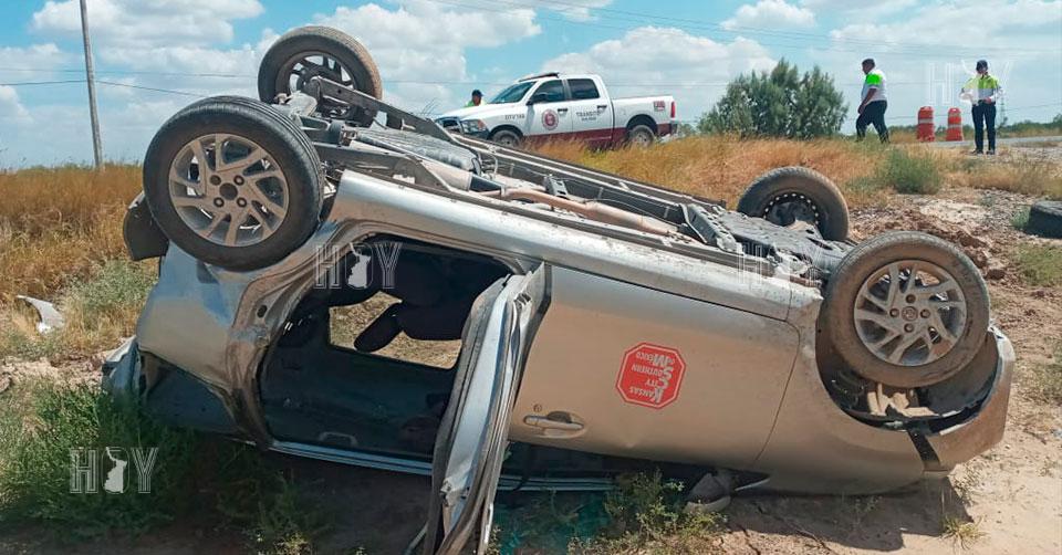 Hoy Tamaulipas - Accidente en Tamaulipas Choque con volcadura deja dos ...