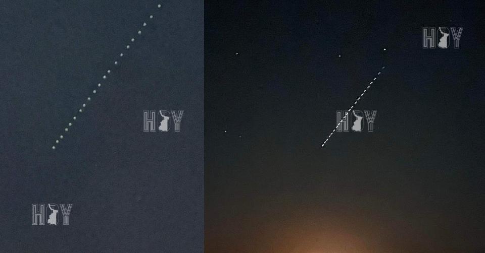 Hoy Tamaulipas - Reynosenses asombrados por luces en el cielo