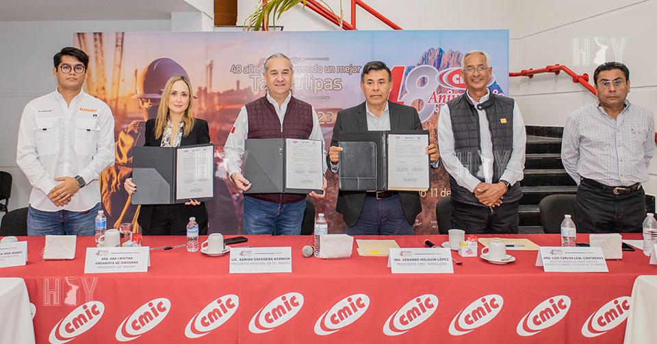 Hoy Tamaulipas - Refuerzan sinergia gobierno de Adrian Oseguera y CMIC ...