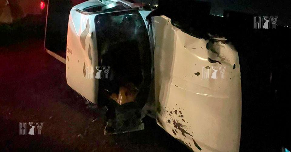 Hoy Tamaulipas - Accidentes en Tamaulipas Choque con volcadura deja dos ...