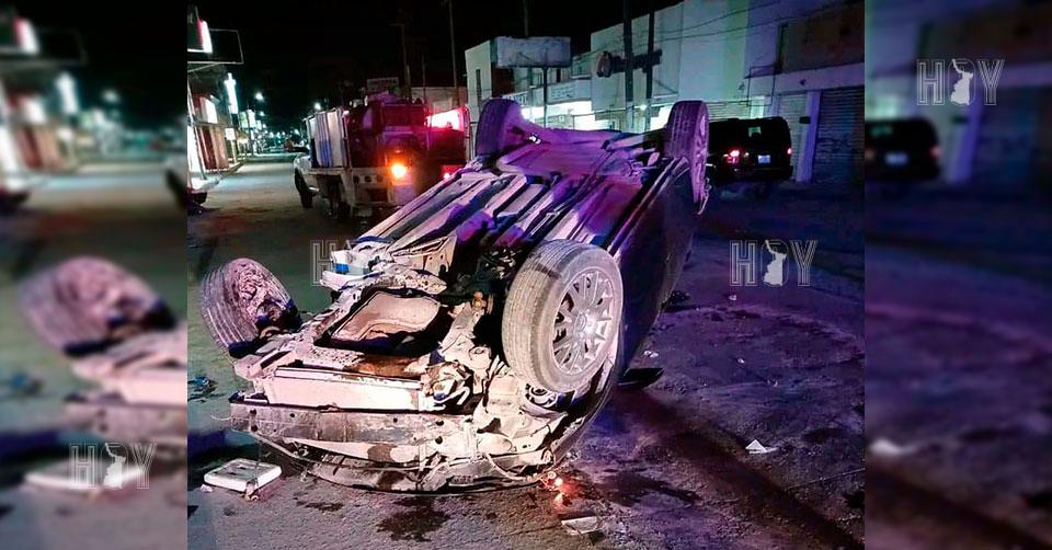 Hoy Tamaulipas - Accidente en Tamaulipas Choque con volcadura en Rio ...
