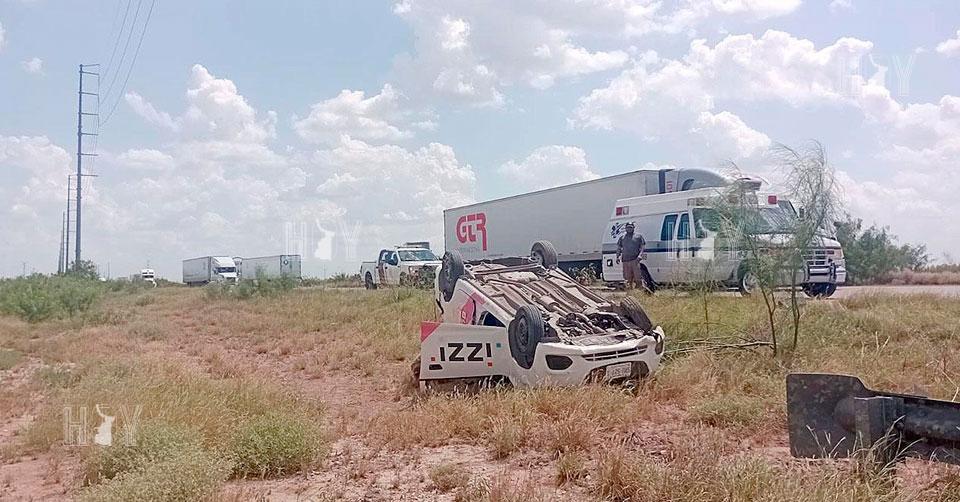 Hoy Tamaulipas - Volcadura en Tamaulipas Conductor sale ileso tras ...