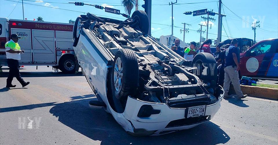 Hoy Tamaulipas - Accidente en Tamaulipas Choque con volcadura dejo solo ...