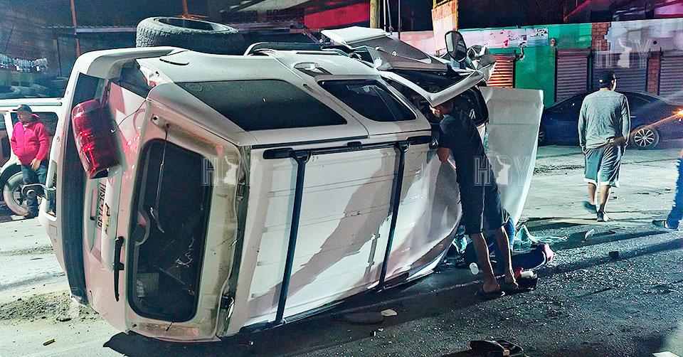 Hoy Tamaulipas - Accidente en Tamaulipas Choque y volcadura en Nuevo ...