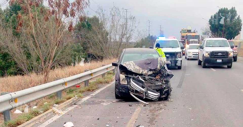 Hoy Tamaulipas - Accidente en Tamaulipas Choque por alcance deja auto ...