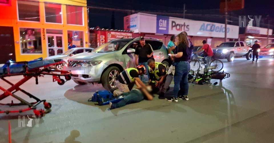 Hoy Tamaulipas - Tamaulipas Mujer en moto sufrio fractura tras chocar ...