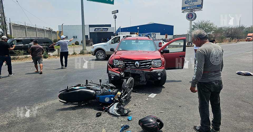 Hoy Tamaulipas - Tamaulipas Accidente deja a joven motociclista al ...