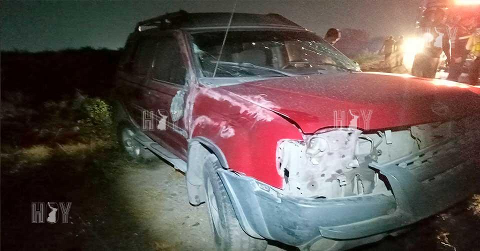 Hoy Tamaulipas - Accidente en Tamaulipas Choque con volcadura en Nuevo ...