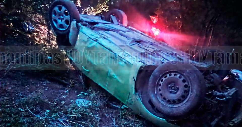 Hoy Tamaulipas Tamaulipas Volcadura Deja Un Muerto Y Tres Heridos En