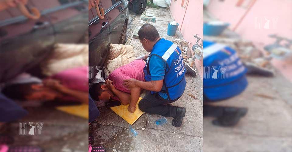 Hoy Tamaulipas - Cae de un segundo piso al colapsar barandal en Tampico